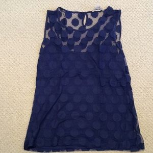 Polka dot lace top